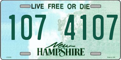 NH license plate 1074107