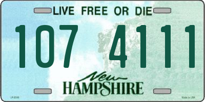 NH license plate 1074111