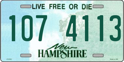 NH license plate 1074113