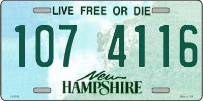 NH license plate 1074116