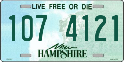 NH license plate 1074121