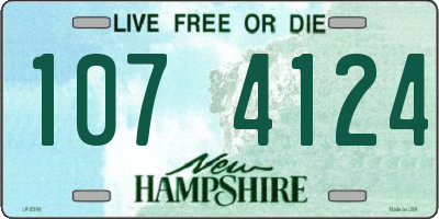 NH license plate 1074124