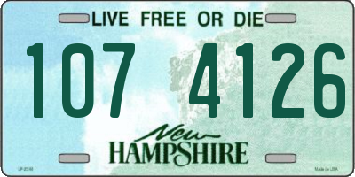NH license plate 1074126
