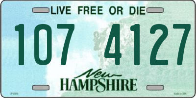 NH license plate 1074127