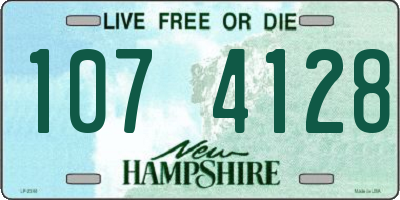 NH license plate 1074128