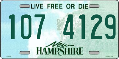 NH license plate 1074129