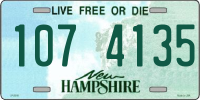 NH license plate 1074135