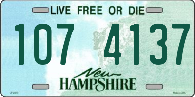 NH license plate 1074137
