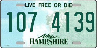 NH license plate 1074139