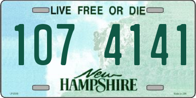 NH license plate 1074141