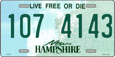 NH license plate 1074143