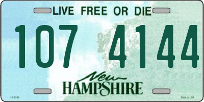 NH license plate 1074144
