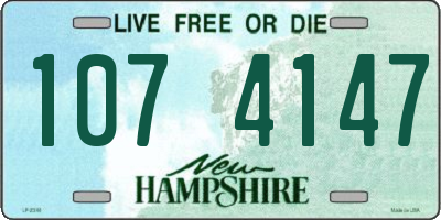 NH license plate 1074147