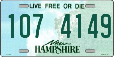 NH license plate 1074149