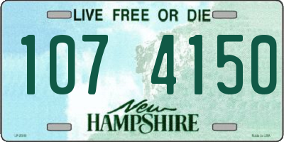 NH license plate 1074150