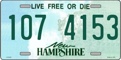 NH license plate 1074153