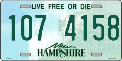 NH license plate 1074158