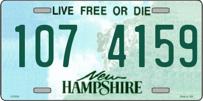NH license plate 1074159