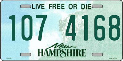 NH license plate 1074168
