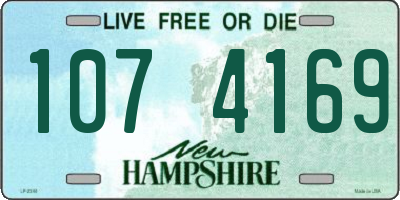 NH license plate 1074169