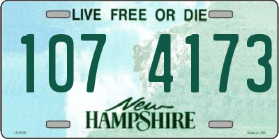 NH license plate 1074173