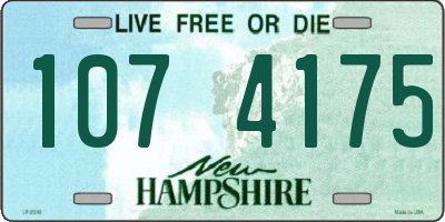 NH license plate 1074175