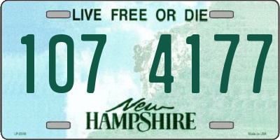 NH license plate 1074177