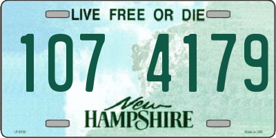 NH license plate 1074179