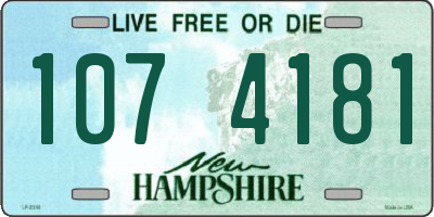 NH license plate 1074181