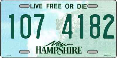 NH license plate 1074182