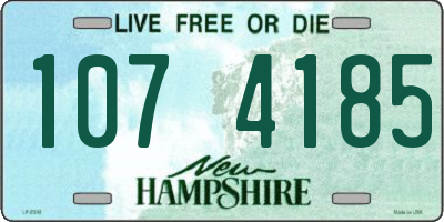 NH license plate 1074185