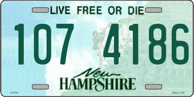 NH license plate 1074186