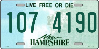 NH license plate 1074190