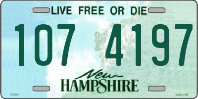 NH license plate 1074197