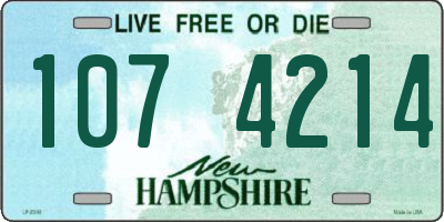 NH license plate 1074214