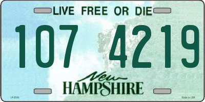NH license plate 1074219