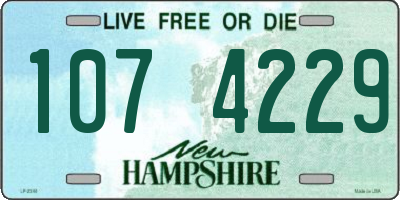 NH license plate 1074229