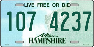 NH license plate 1074237