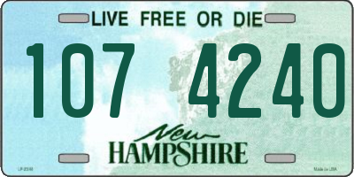 NH license plate 1074240