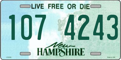NH license plate 1074243