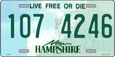 NH license plate 1074246