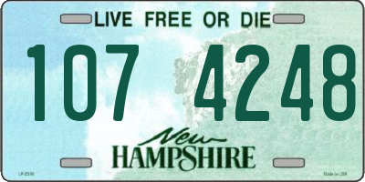 NH license plate 1074248