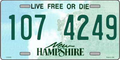 NH license plate 1074249