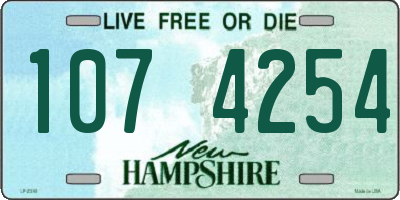 NH license plate 1074254