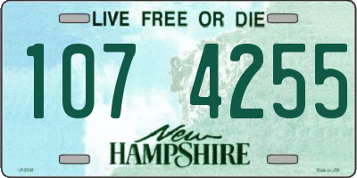 NH license plate 1074255