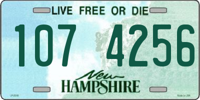 NH license plate 1074256