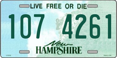 NH license plate 1074261