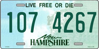 NH license plate 1074267