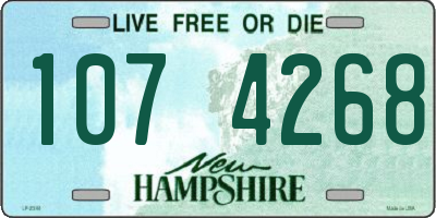 NH license plate 1074268