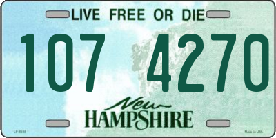NH license plate 1074270